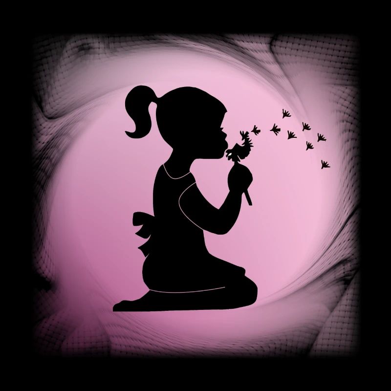 Mädchen mit Pusteblume