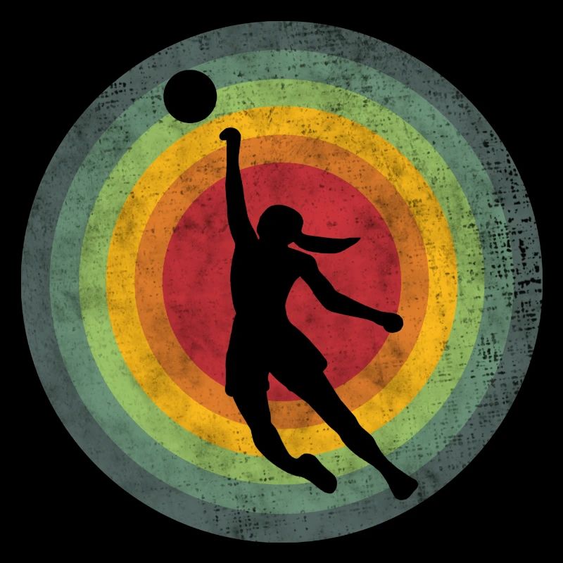 Joueuse de basket-ball rétro