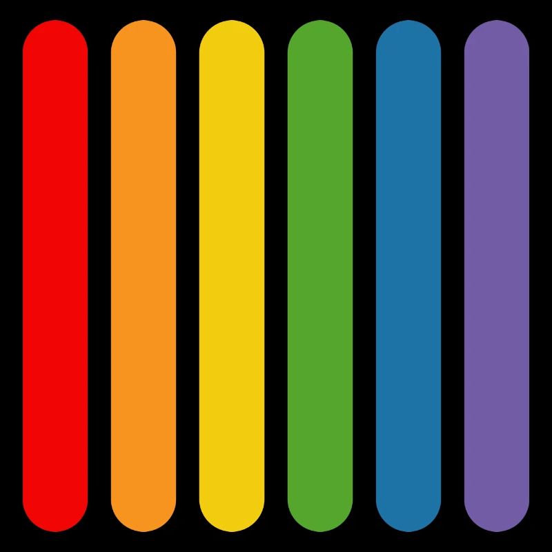 Regenbogen Staebchen