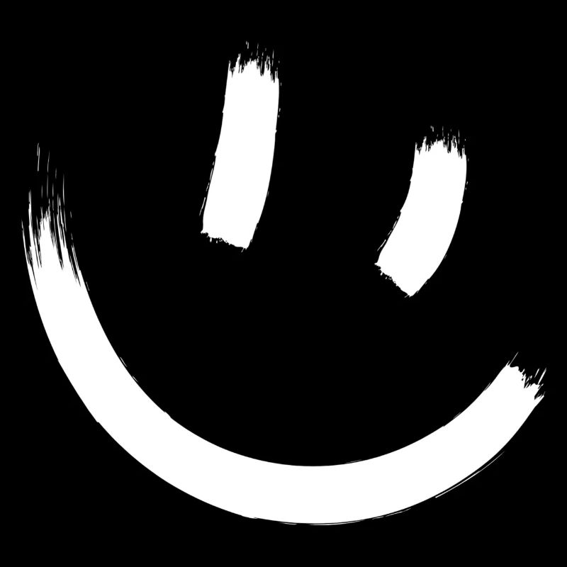 Lachsmiley Gesicht lächeln Strichgesicht glücklich