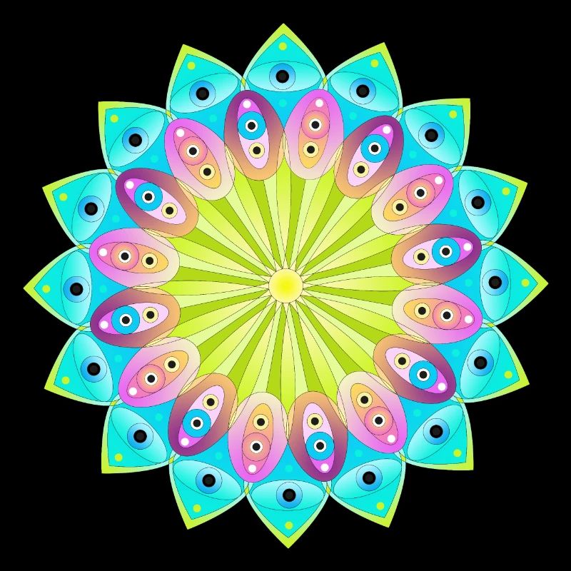 Buntes Mandala