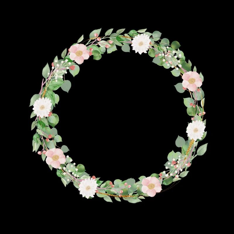 Wreath flowers customizable