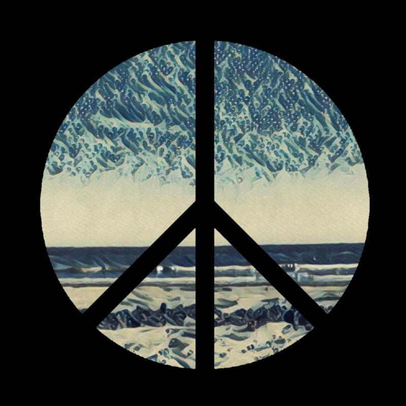 Peace Zeichen Ocean