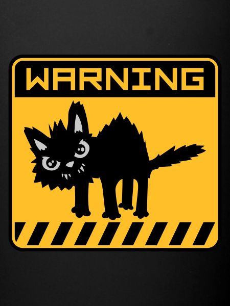 Warning dangerous cat
