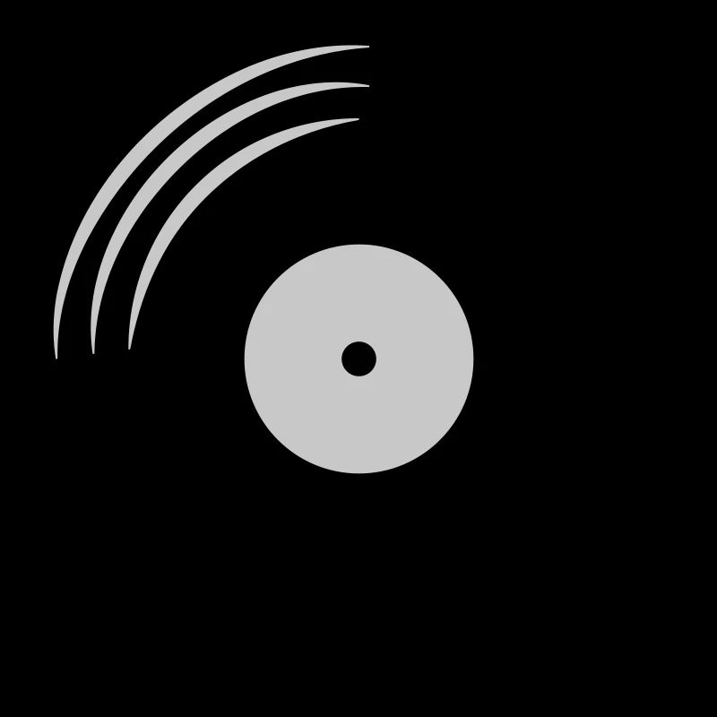 Disque vinyle rond