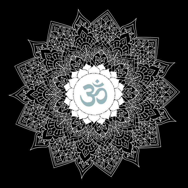 om chakra yoga mint weiss mandala