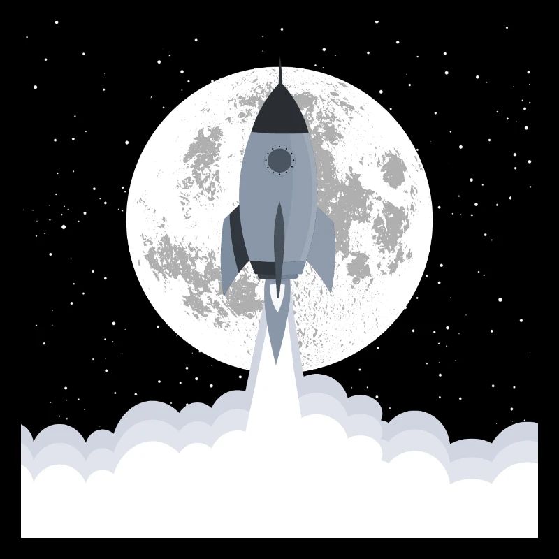 Graue Rakete hebt ab