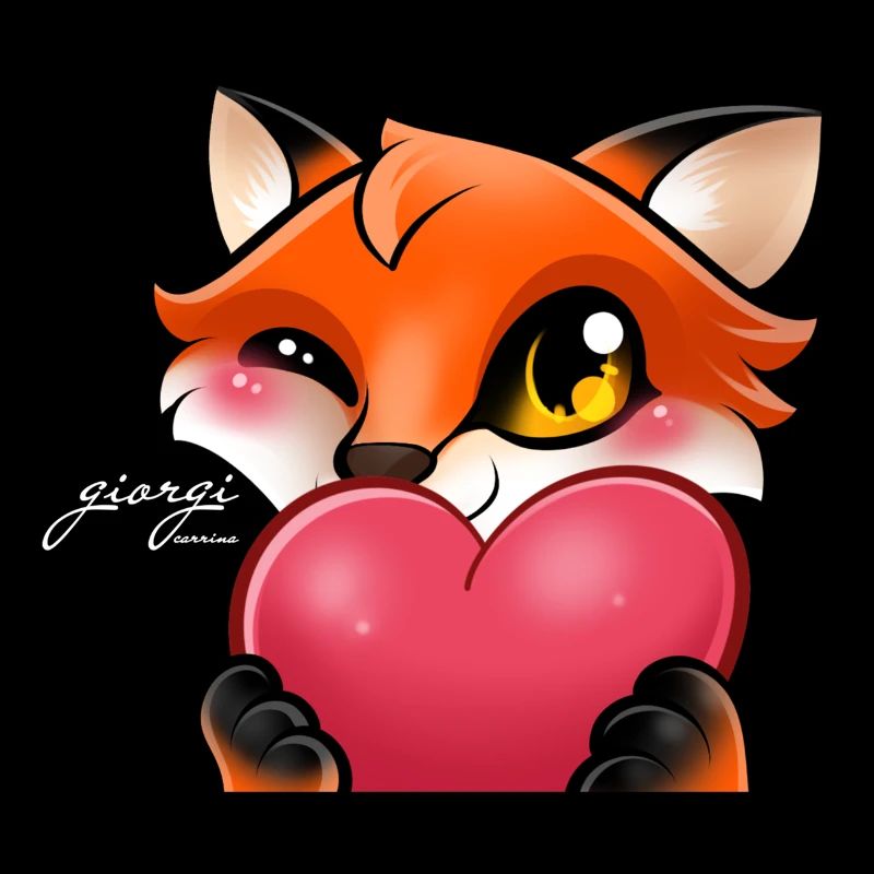 Heart Fox for dark articles