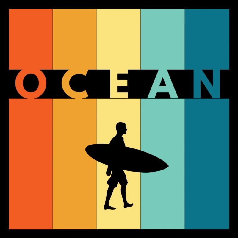 Surfen auf dem Meer