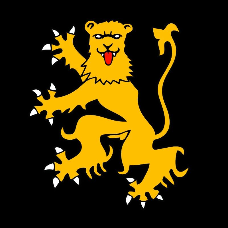 Lion OR drapeau aveyron