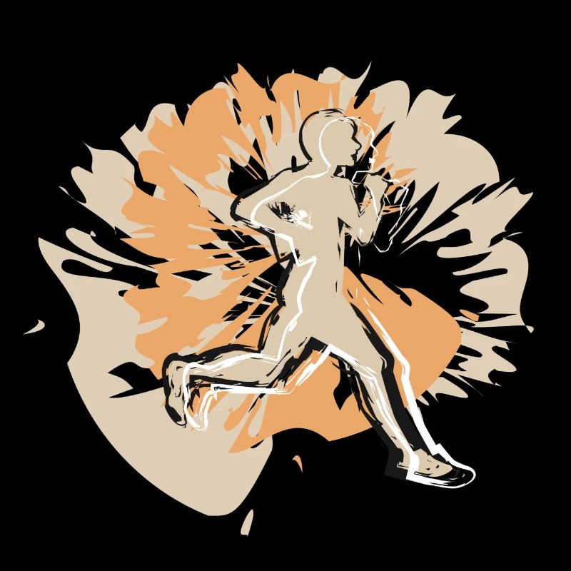 Stylischer-Läufer immer einen Schritt voraus