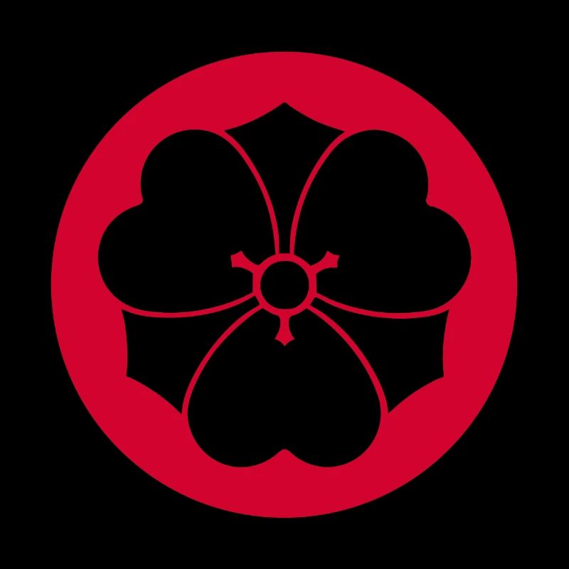 Sakura kamon cherry red