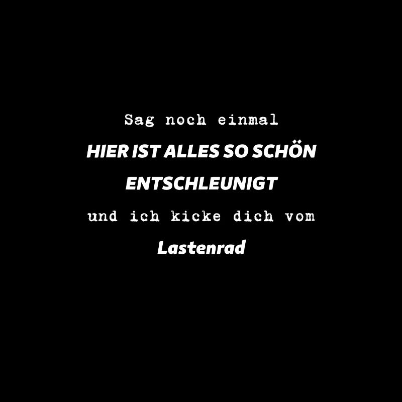 Entschleunigt Lastenrad Dorf