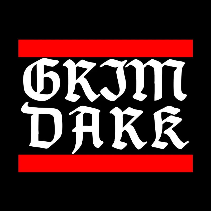 Lettres blanches GRIMDARK
