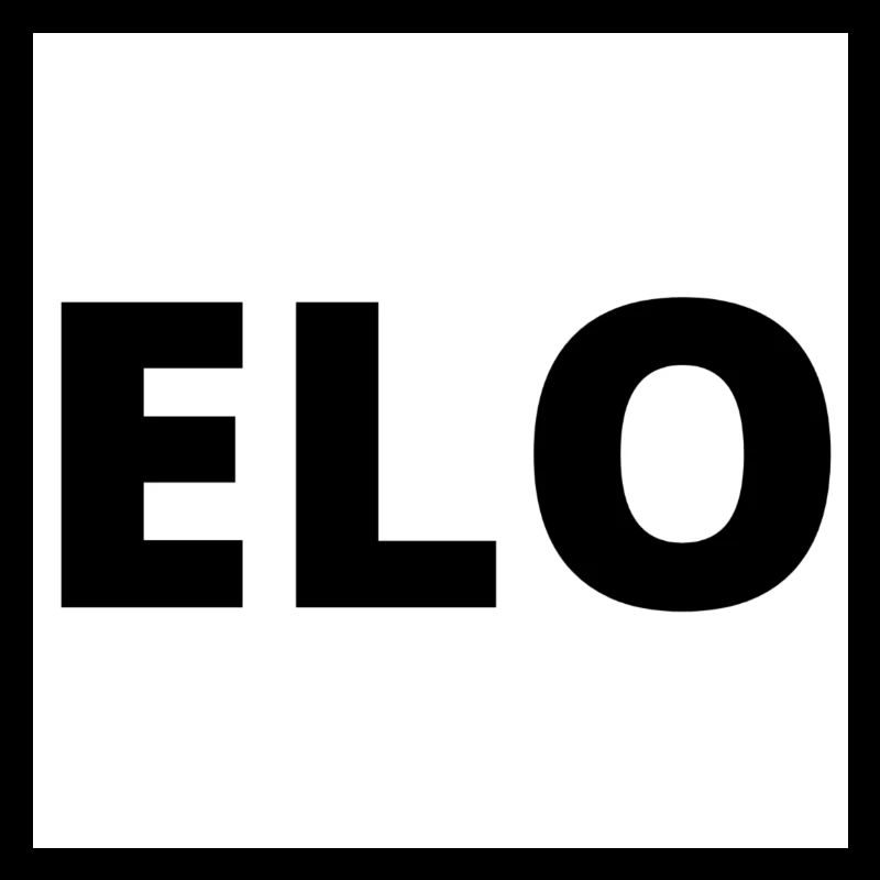 "TROPHY" Design in schwarzer dicker Schrift