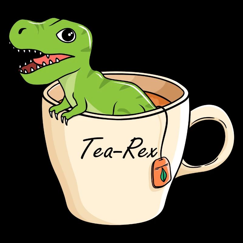 Tea-Rex Süßer T Rex Dinosaur Dino Tee Liebhaber