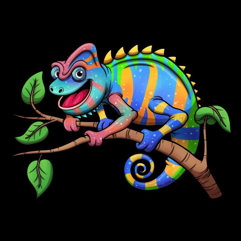 Caméléon coloré