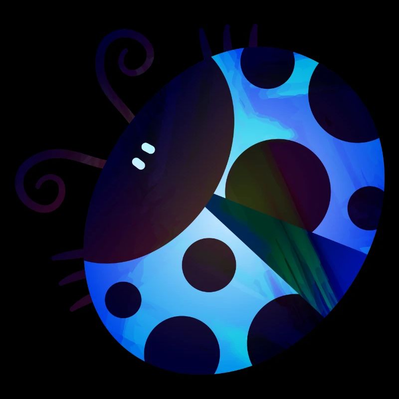 Blue Spotted Ladybug