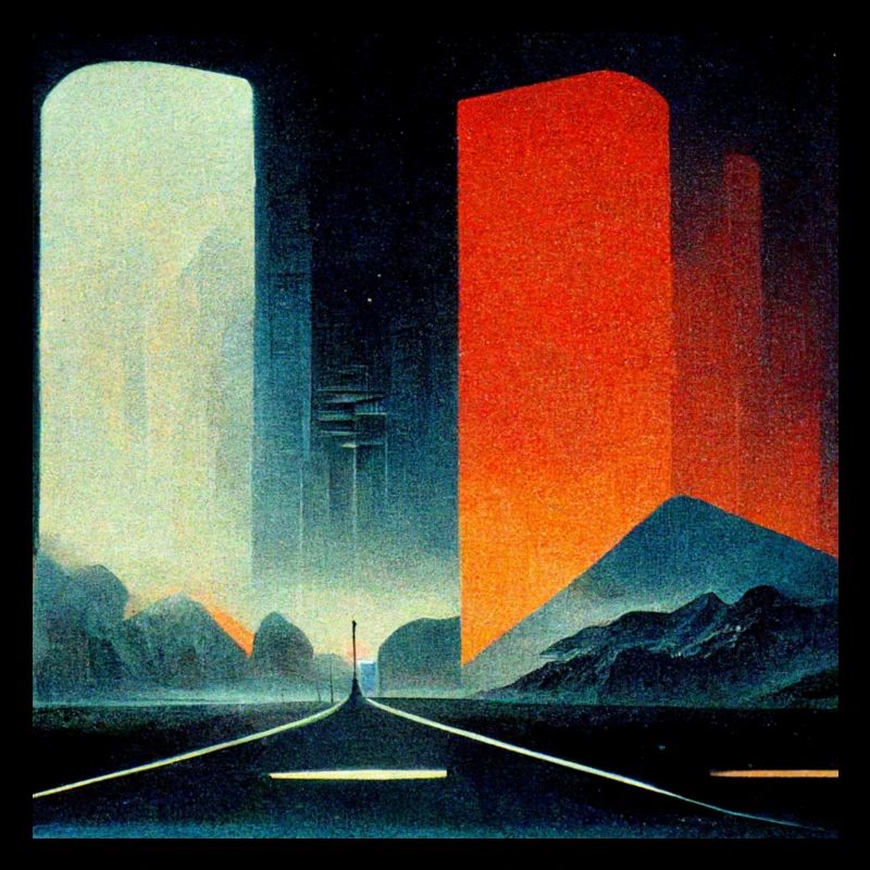 Dystopische Landschaft