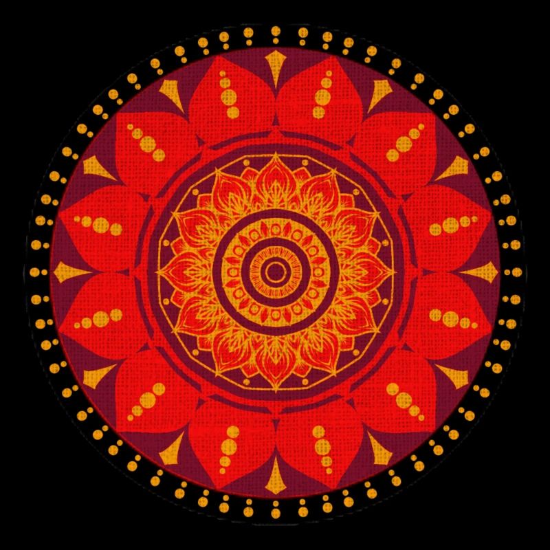 Mandala Red Pattern