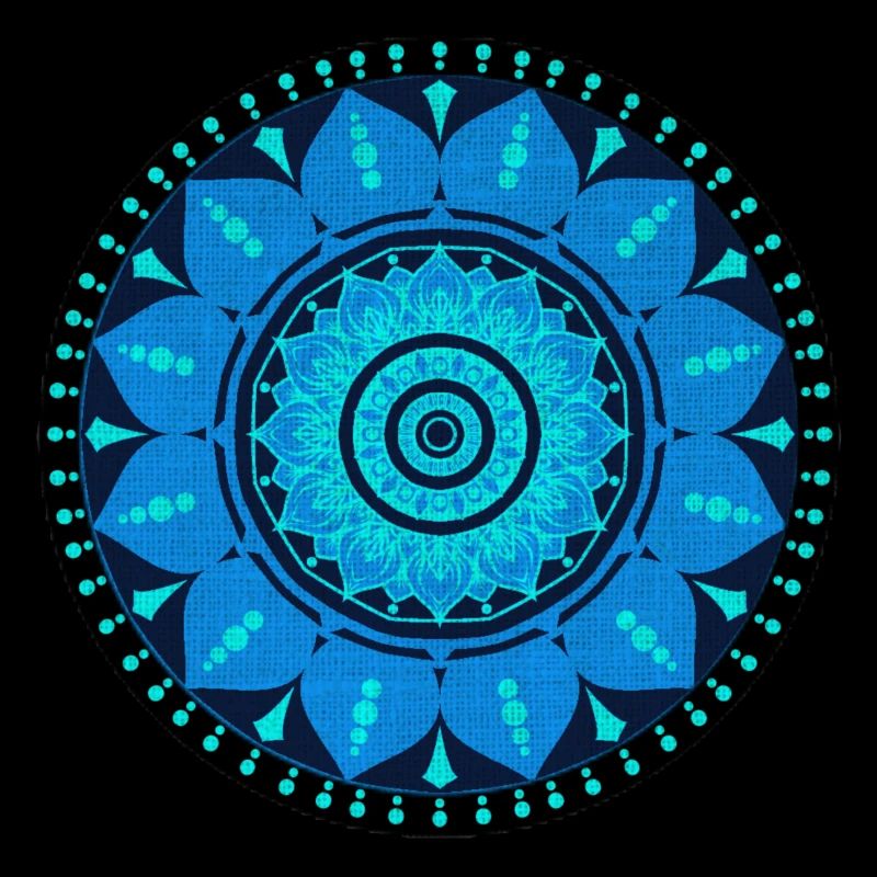 Mandala Blue Pattern