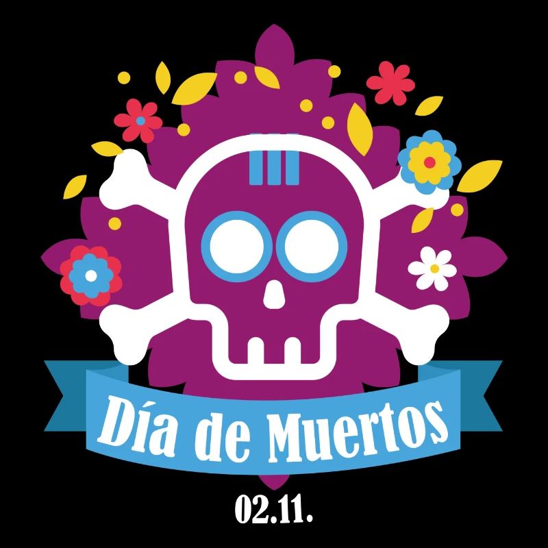 dia de muertos lila