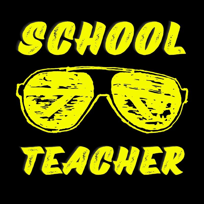Schullehrer gelbe Sonnenbrille
