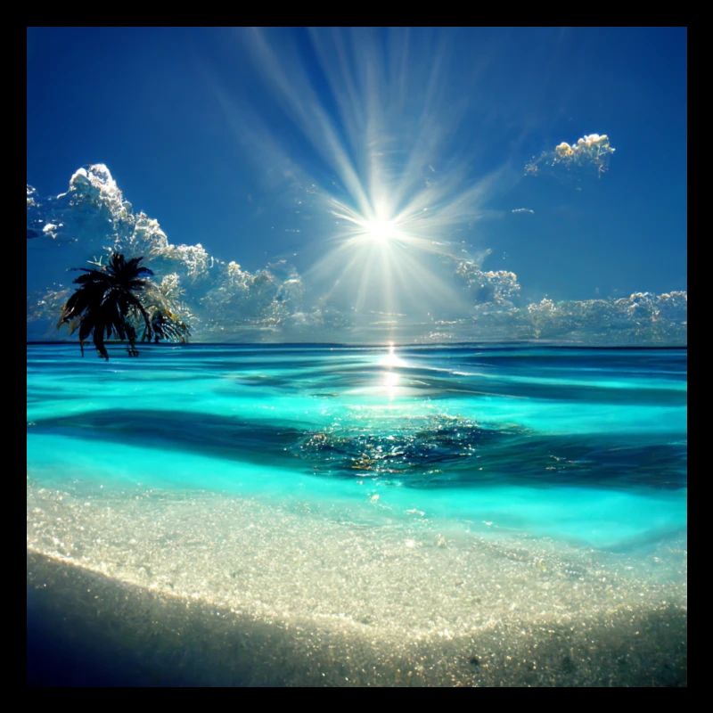 island sun day palm holydays lovers swiming