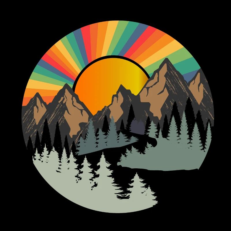 Sunny mountain tops