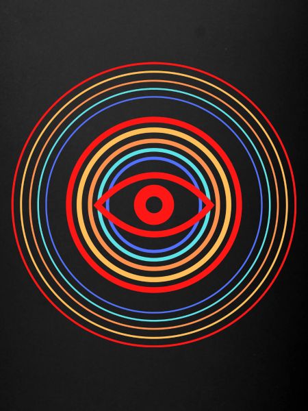 Œil Rouge dans Cercles