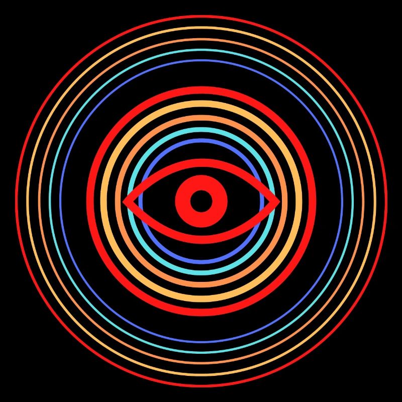 Œil Rouge dans Cercles