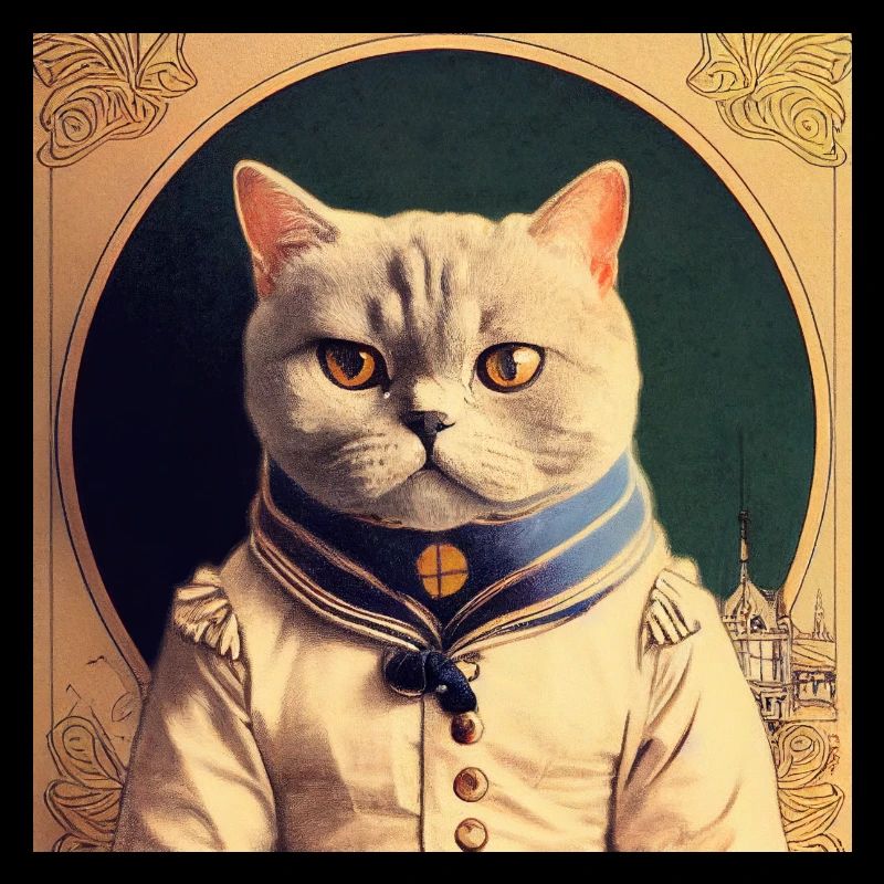 Britische Katze Retro Kurzhaar