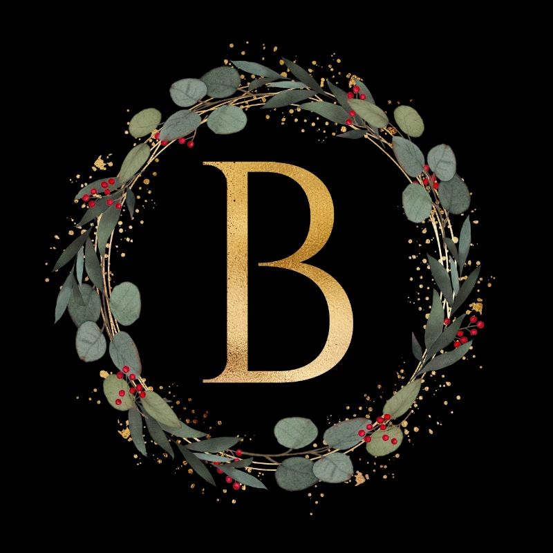 Couronne Monogram B personnalisable