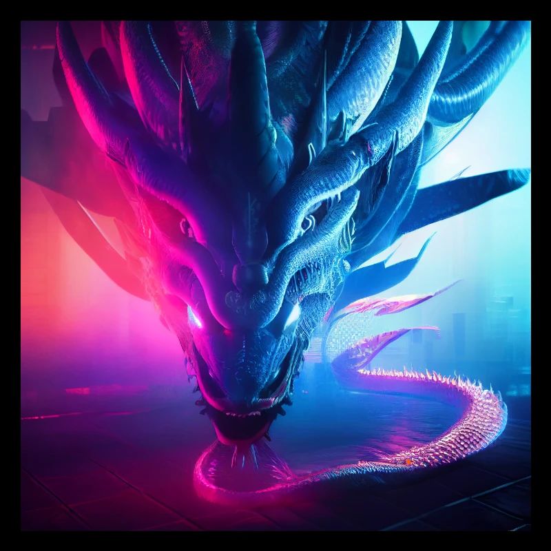 chinese dragon frontal view