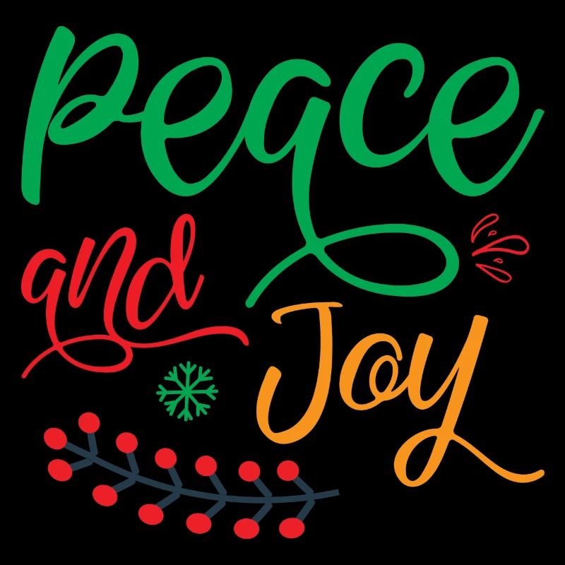 Peace and joy - humour noël