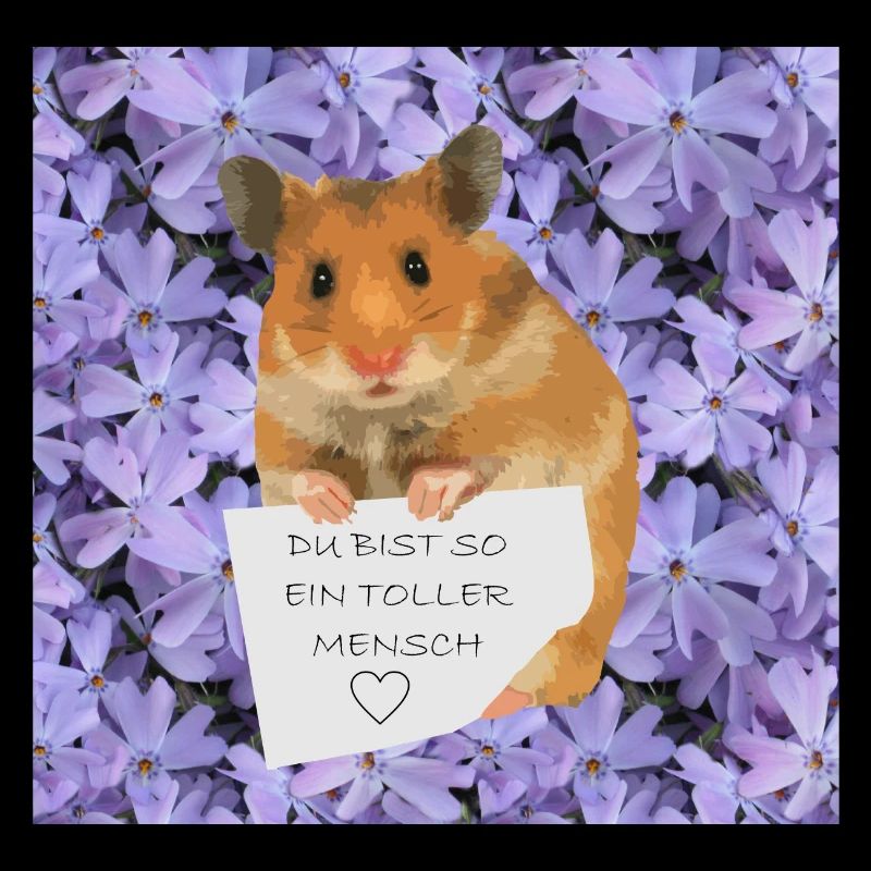 Hamster Zettel Botschaft Toller Mensch bist