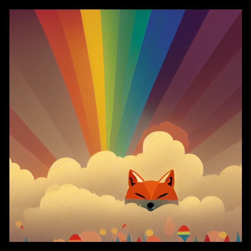 Arc-en-ciel renard