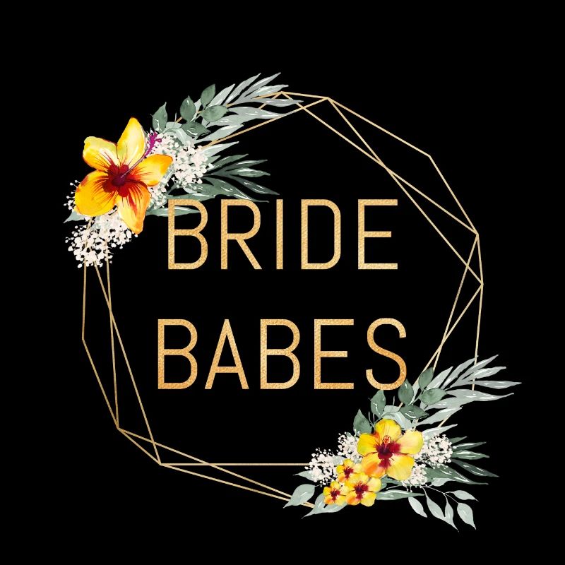 FILLES DE MARIÉE! Fleurs, Jaune, Vert Personnalisable