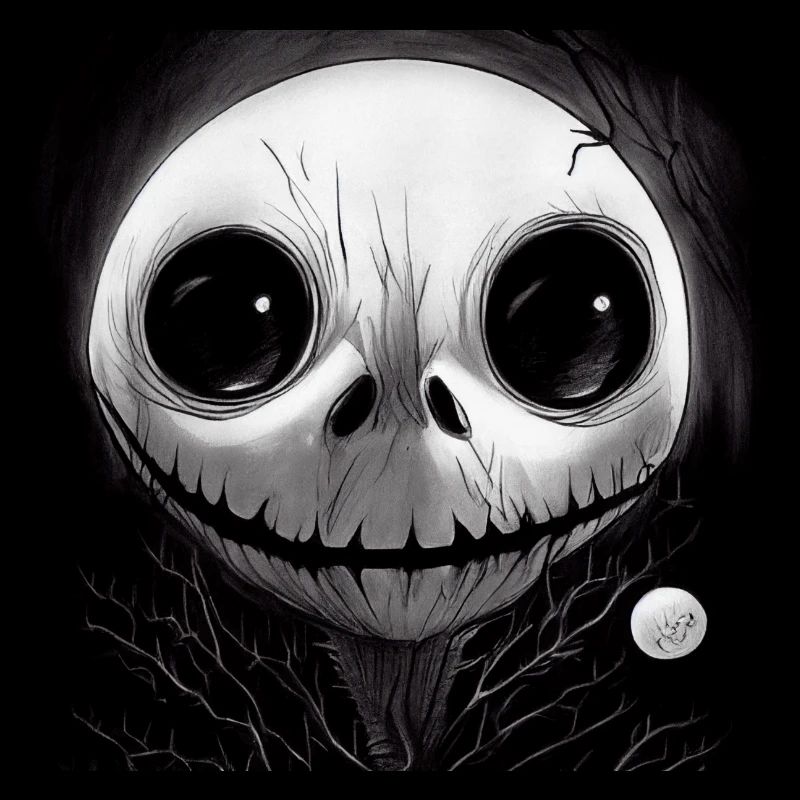 Crâne effrayant d’Halloween