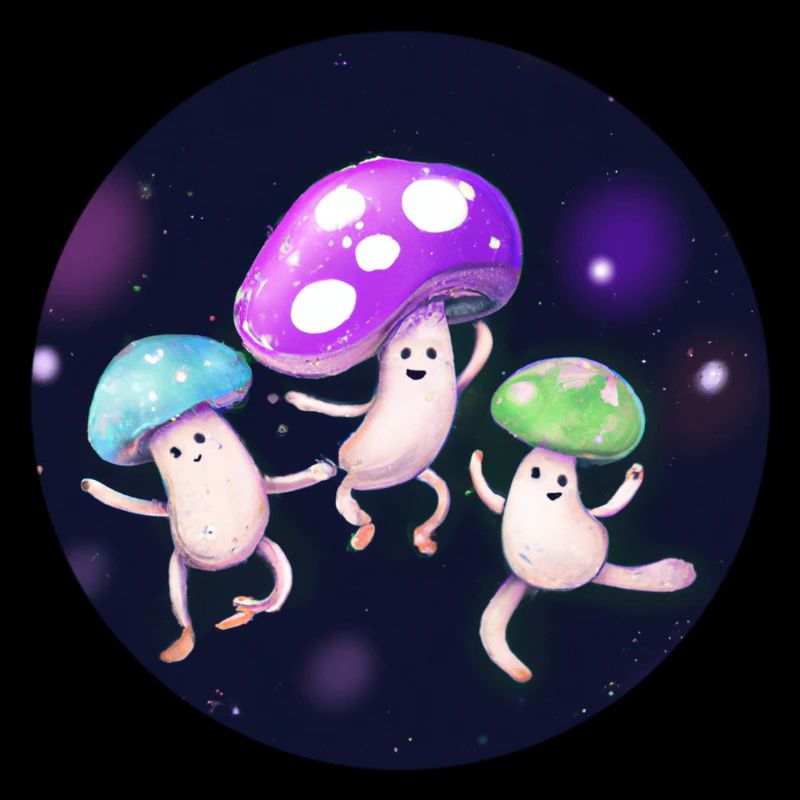 Champignons dansant dans l’espace