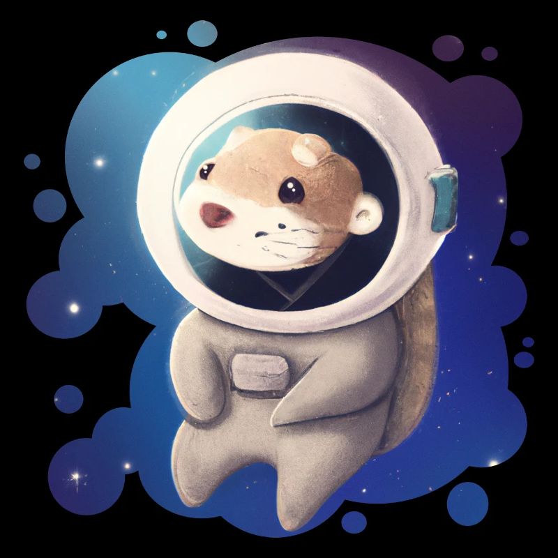 Loutre de l’espace mignonne