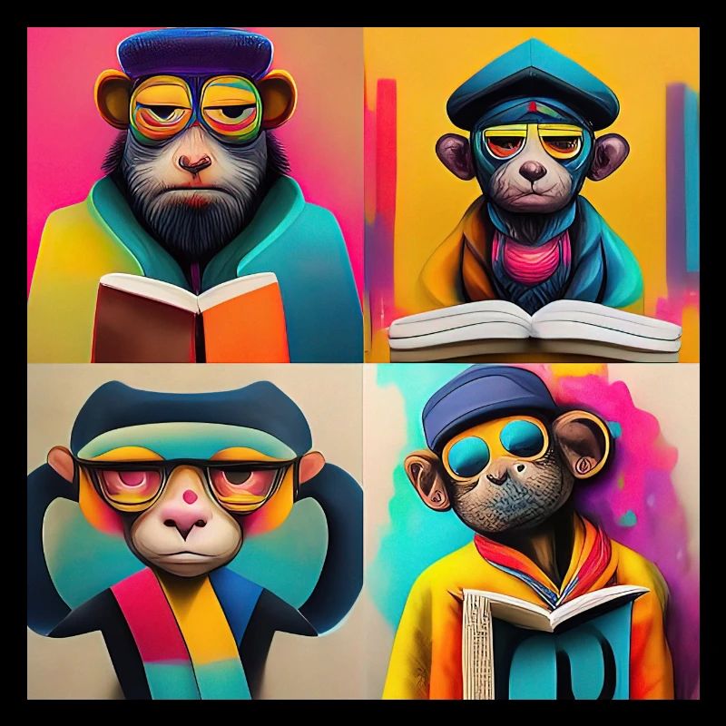 monkey reading attrape-singe