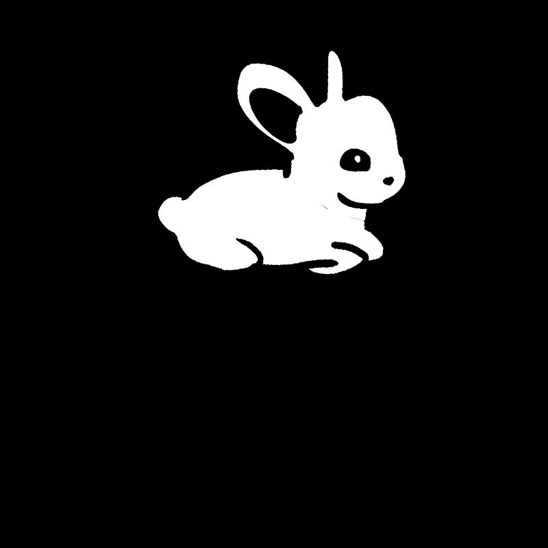 Cœur de lapin symbole amour