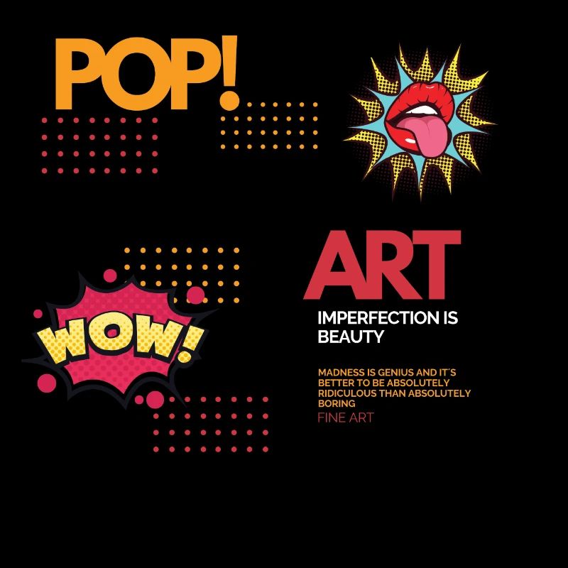 Modernes Pop Art Design