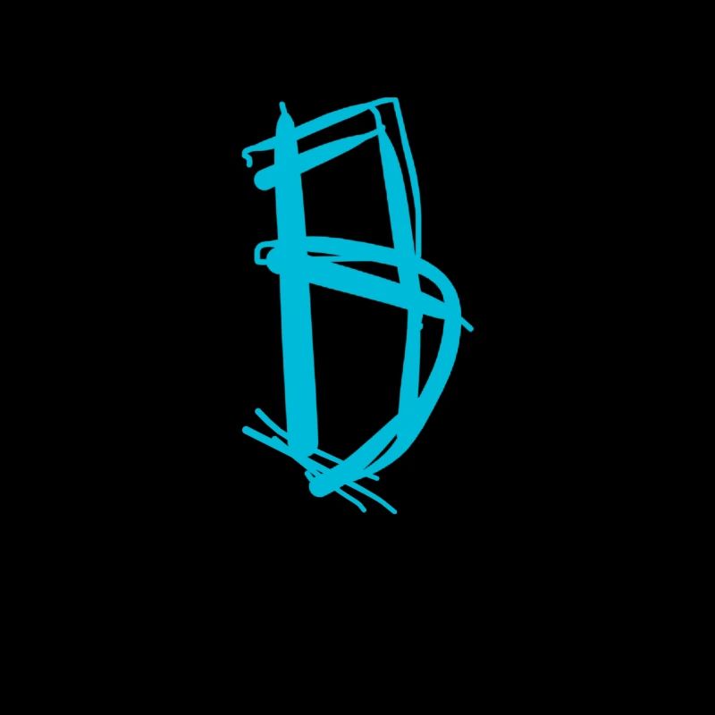 Der blaue B in seiner wundervollen Abstraktheit