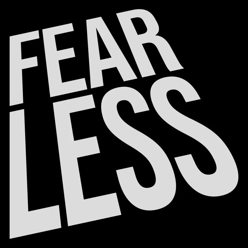 fearless Text Zitat Design
