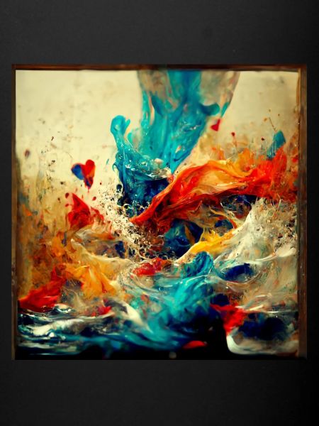 Abstract art splash