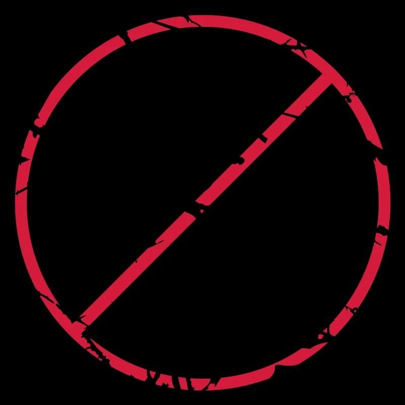 Stop character hand crossed out