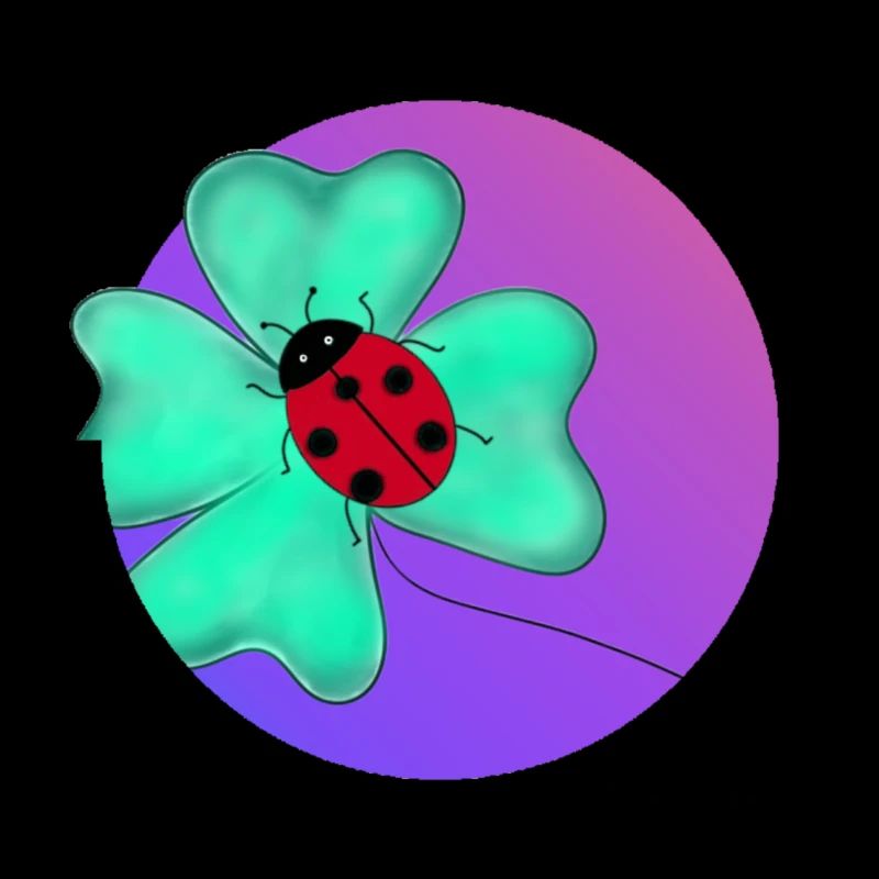Clover and its ladybug