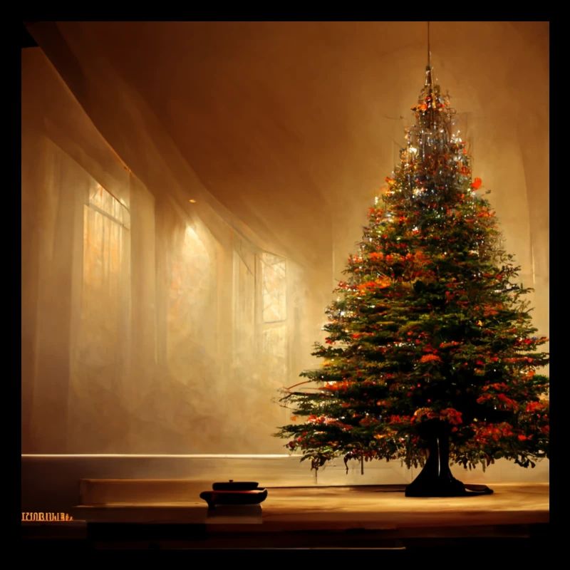 Riesiger Weihnachtsbaum